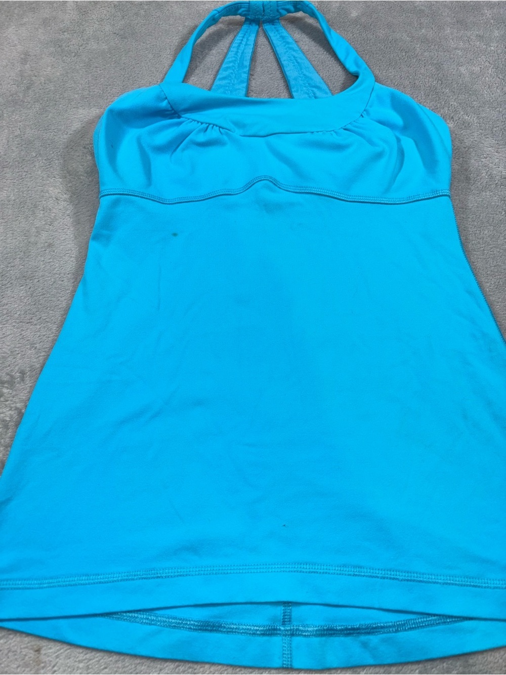 Lululemon Scoop Me Up Tank II Spry Blue Strappy Yoga Top